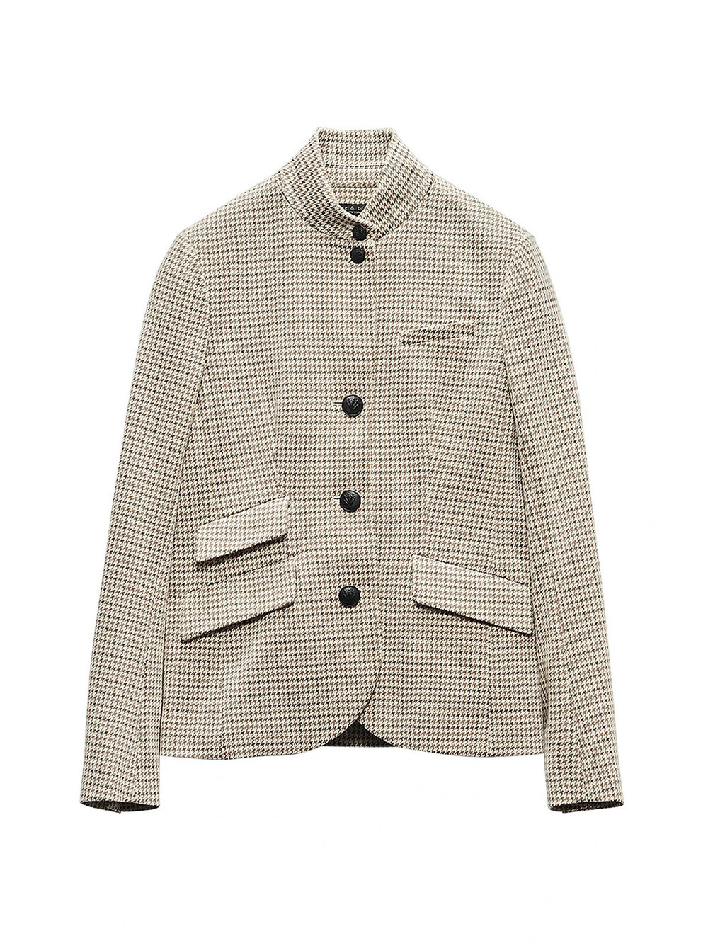 NEW,  Rag and Bone Slade Plaid Stand-Collar Blazer in Multicolor Size 6 #SJ2412